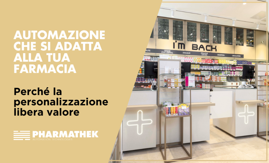 Un robot che si modella sulla tua farmacia: più efficienza, più spazio, più serenità al banco. Scopri come